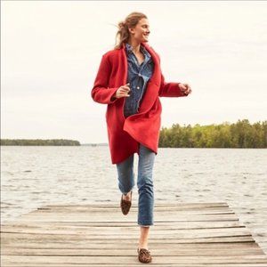 NWT J.Crew Daphne Boiled Wool Coat-Size 2